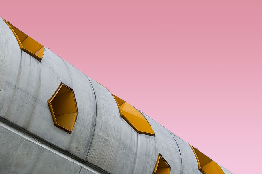 low angle photography of gray building, untitled, architecture HD wallpaper