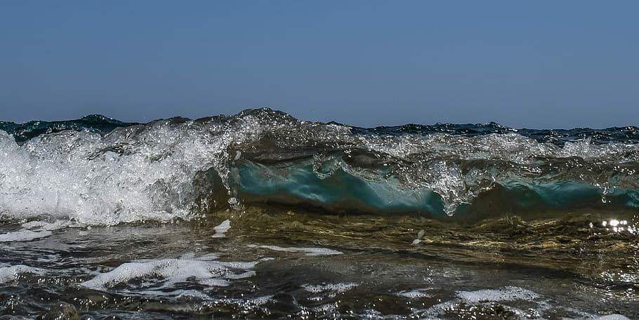wave, water, liquid, foam, spray, splash, sea, nature, surf HD wallpaper