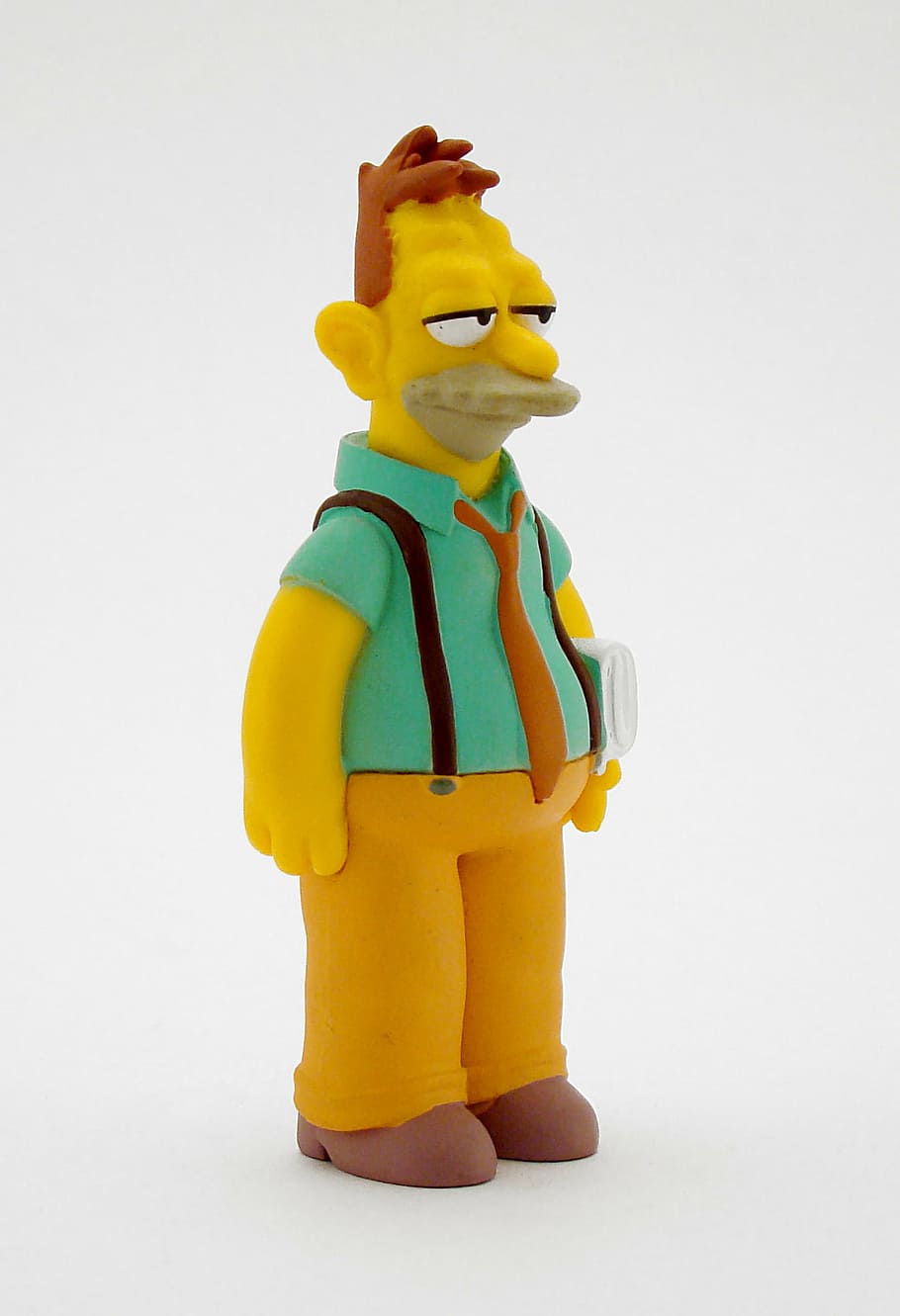 simpsons, drawing, characters, toy, snowman, cartoon, white background HD wallpaper