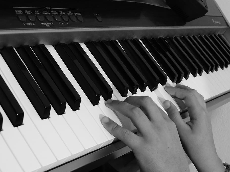 piano, hands, keys, keyboard, musical equipment, musical instrument HD wallpaper