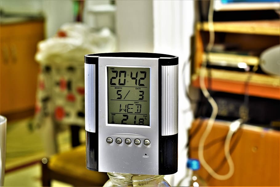 Digital Clock, Plastic, Time, fuel and power generation, digital display HD wallpaper