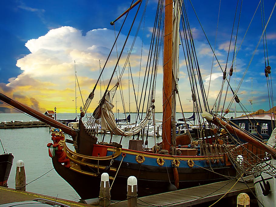 ship, water, boat, nautical vessel, mode of transportation HD wallpaper