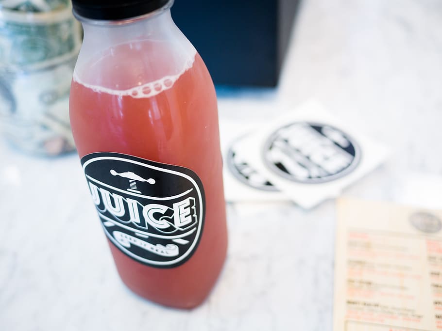 red, juice, shallow dof, close-up, indoors, text, food and drink HD wallpaper