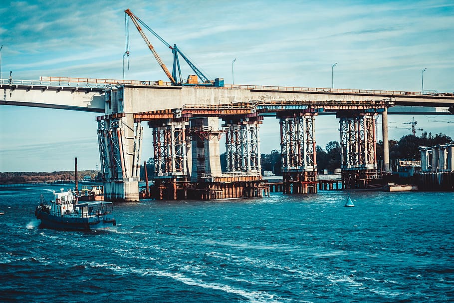 rostov, don, river, bridge, atmosphere, water, transportation HD wallpaper