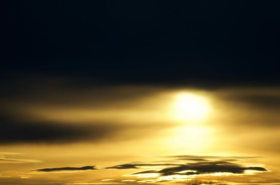 Sunset, Light, Night, backgrounds, abstract, glowing, shiny HD wallpaper
