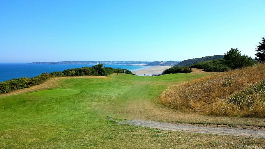 Golf, Departure, Brittany, Cote D'Armor, côtes d'armor, landscape, HD wallpaper