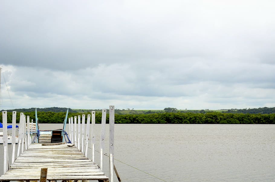bridge, trapiche, anchorage, rio, paraíba, restinga island HD wallpaper