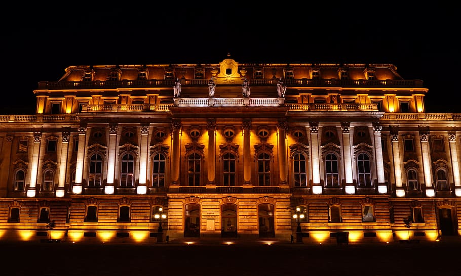 light, city, art, landmark, ancient, architecture, building, dark HD wallpaper