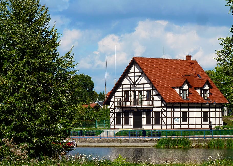 building, architecture, masuria, poland, buildings, węgorzewo HD wallpaper