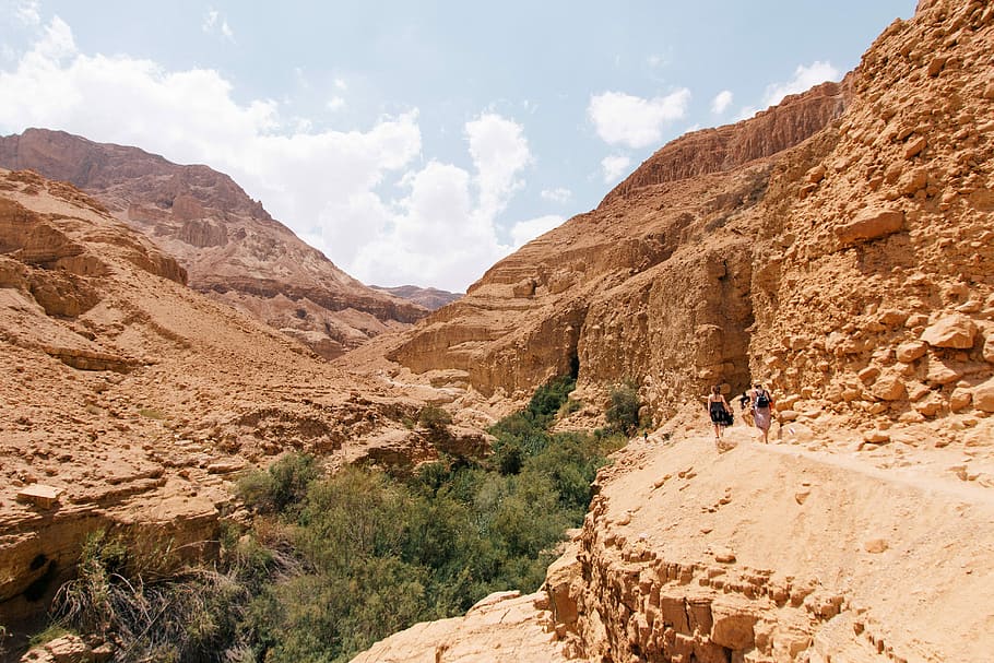 Canyon Landscape in Ein Gedi Reserve in Israel, photos, landscapes