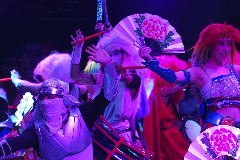 Online Crop Hd Wallpaper Japan Show Dancers Colors Music Performance Arts Culture And