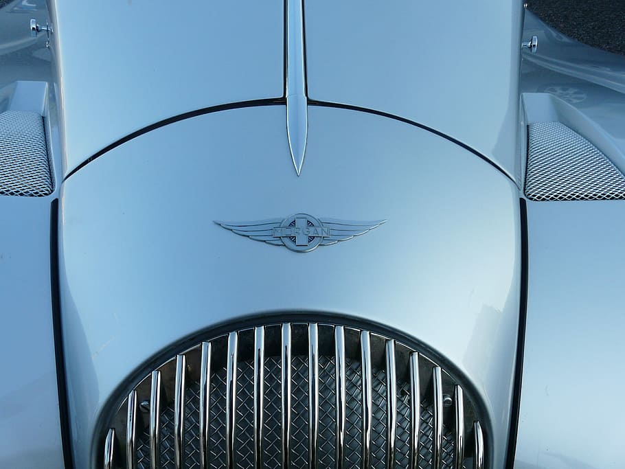 Auto, Logo, Morgan, wagen, no people, blue, close-up, indoors HD wallpaper