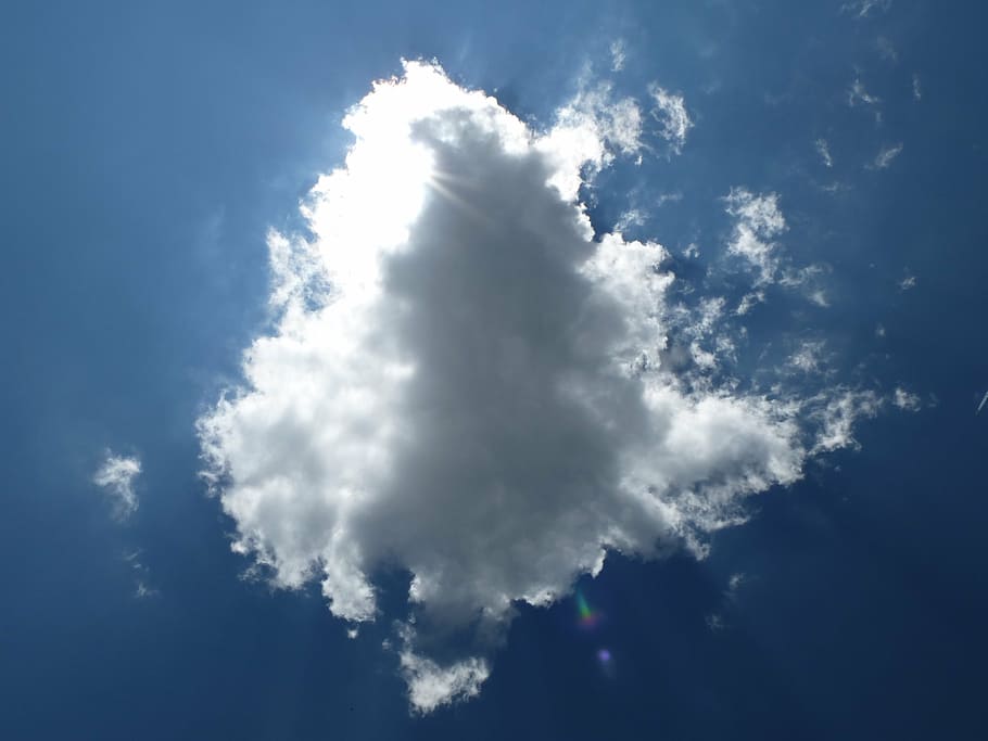 sky, clouds form, cumulus clouds, summer, nature, blue, weather HD wallpaper
