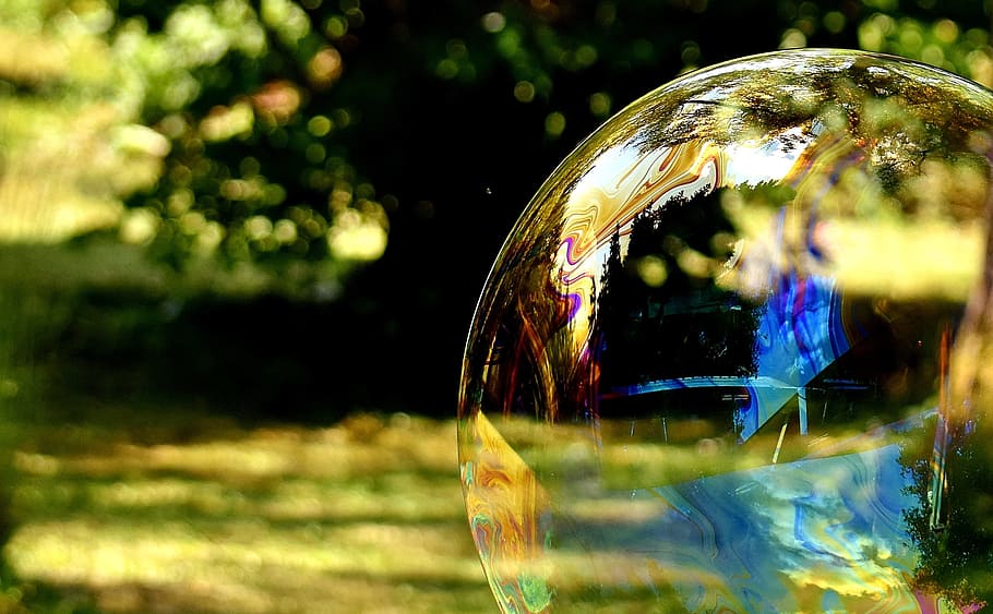 shallow focus photography of bubble, soap bubble, huge, large HD wallpaper