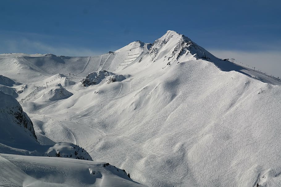 ischgl, ski area, skiing, hell top, skiers, ski resort, human HD wallpaper