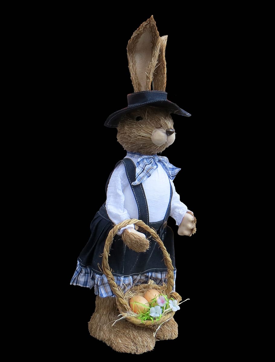 easter, easter bunny, spring, hare, easter decoration, representation HD wallpaper