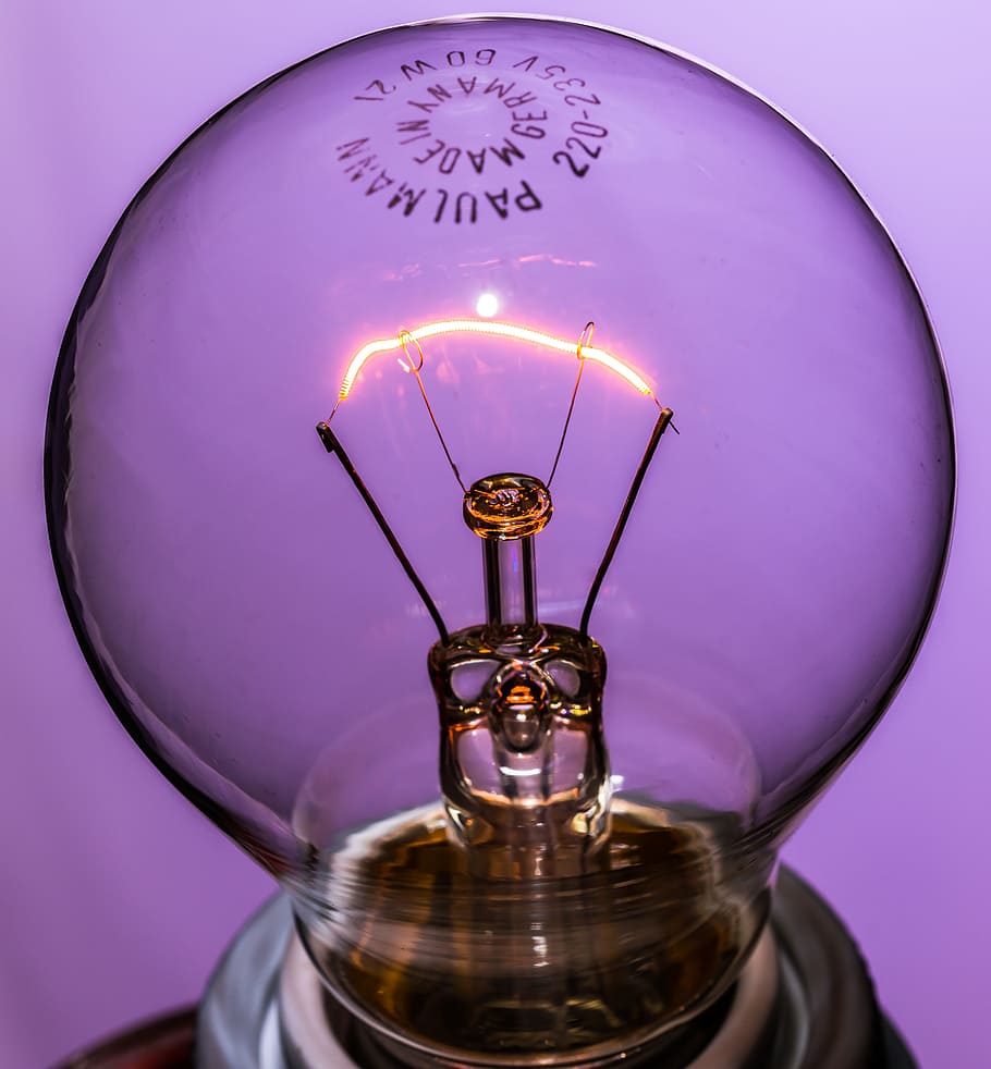 disappearing, light bulb, at, burn, glow lamp, immediately HD wallpaper