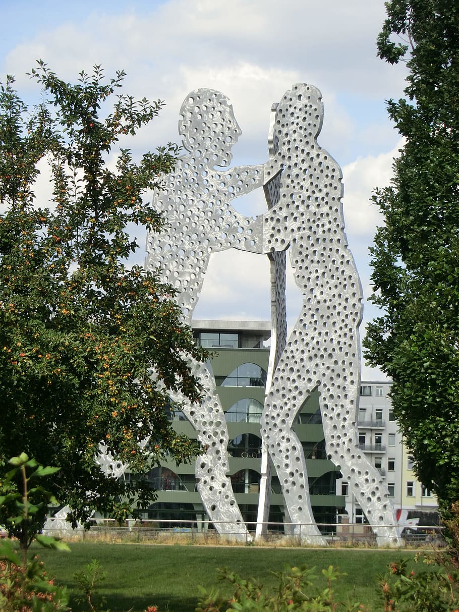 berlin, molecule man, molecule men, sculpture, artwork, germany HD wallpaper