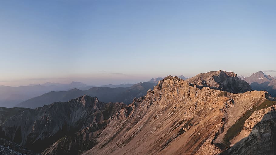 nature, landscape, mountain, hill, brown, clouds, sky, travel HD wallpaper