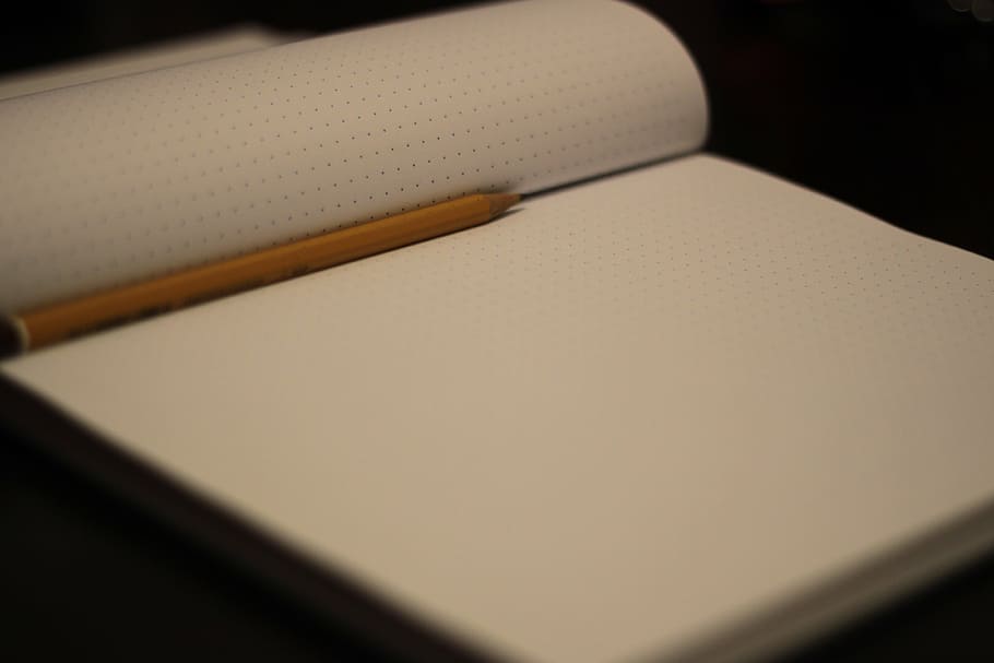 white paper on top is yellow pencil, photo, sketch, notepad HD wallpaper