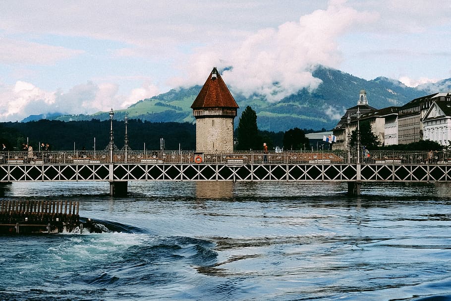 photography of bridge and tower during daytime, building, architecture HD wallpaper