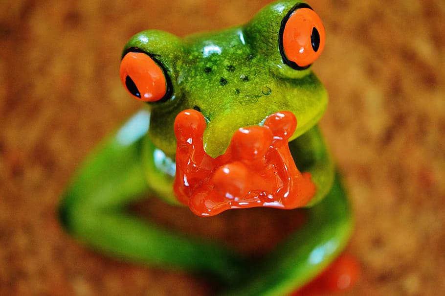 frog, funny, figure, cute, ceramic, frogs, sweet, animal, green HD wallpaper