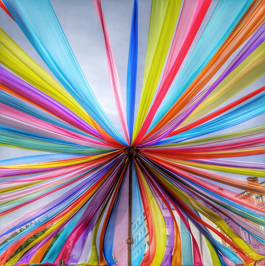 chiffon, papers, colors, multi colored, pattern, no people HD wallpaper
