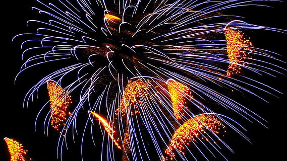 Fireworks, Light, Colors, night, fire - Natural Phenomenon HD wallpaper