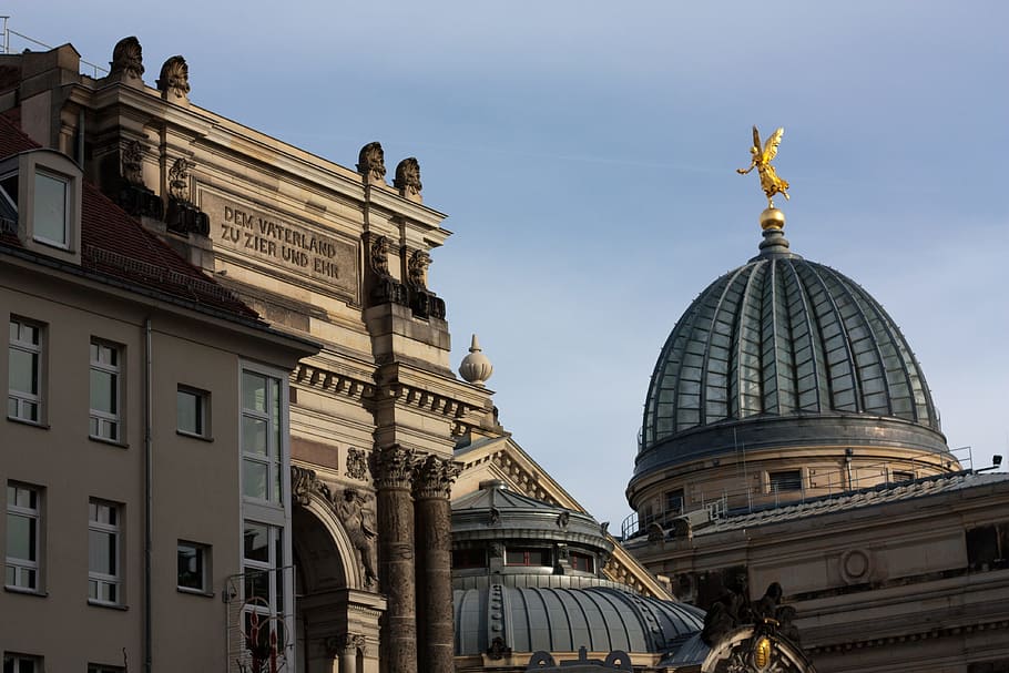 dresden, city, germany, building exterior, dome, built structure HD wallpaper