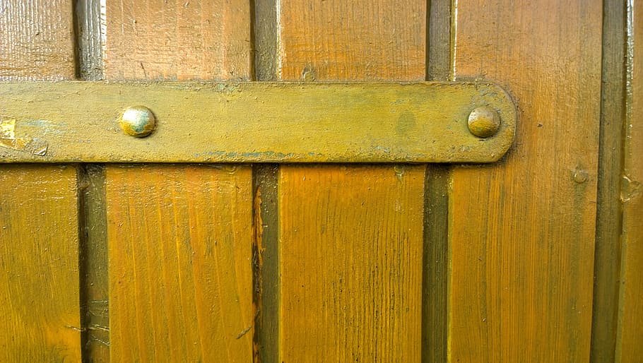 texture, wood, batten, fence, wall, paling, wood fence, yellow, HD wallpaper