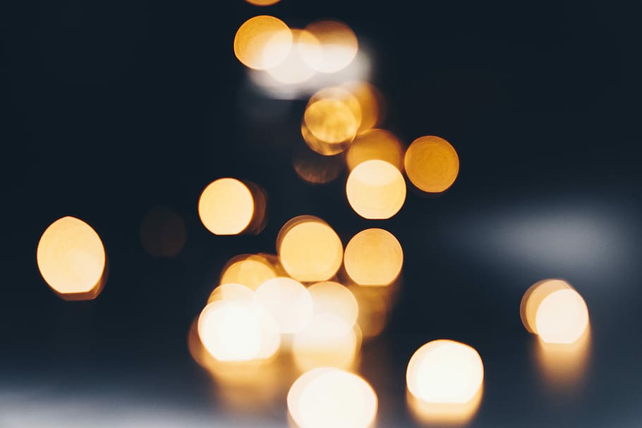 bokeh photography, photo of bokeh lights, night, dark, illuminated HD wallpaper