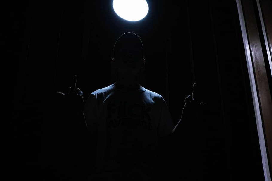 untitled, dark, light, man, hands, arms, streetwear, calm, wooden HD wallpaper