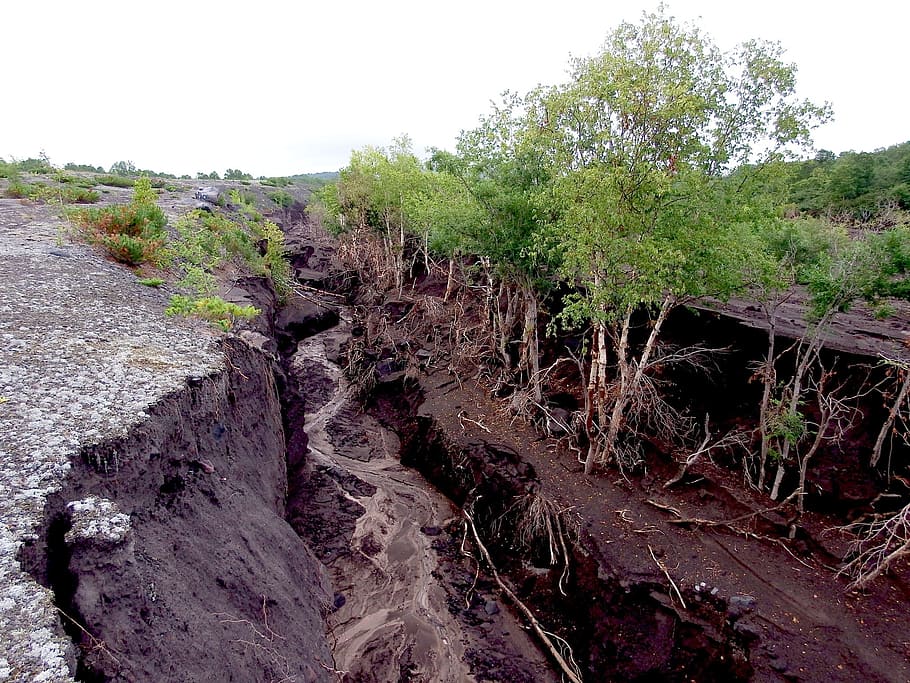 element, ravine, fault, rinse, selle, creek, cyclone, precipitation HD wallpaper
