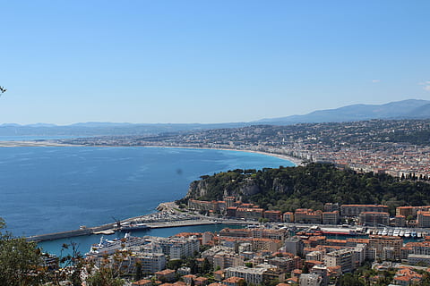nice, panoramic, mediterranean, panorama, light, landscape HD wallpaper