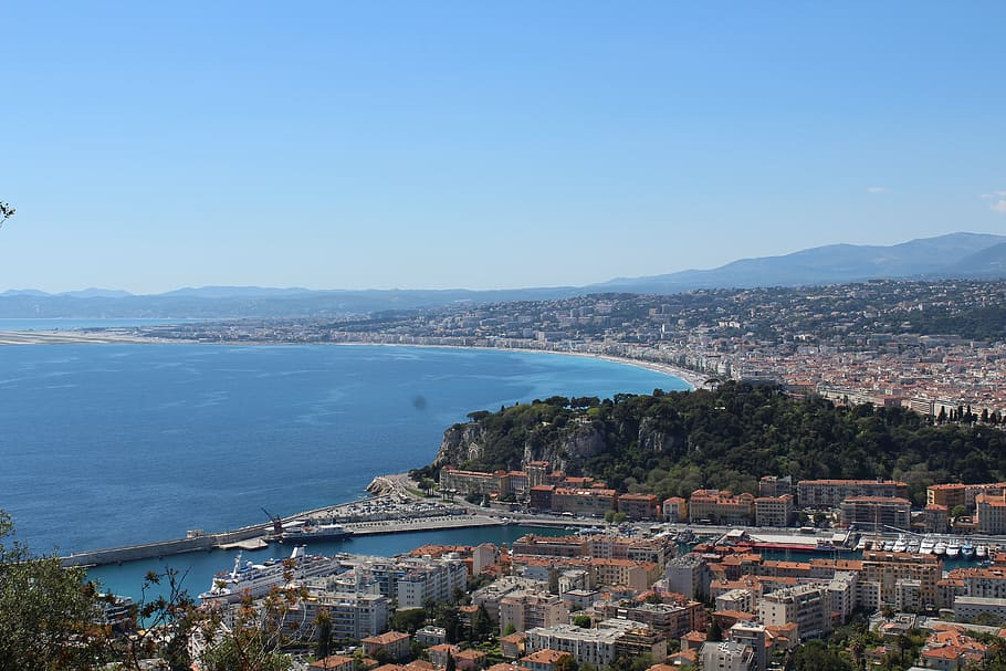 nice, panoramic, mediterranean, panorama, light, landscape HD wallpaper