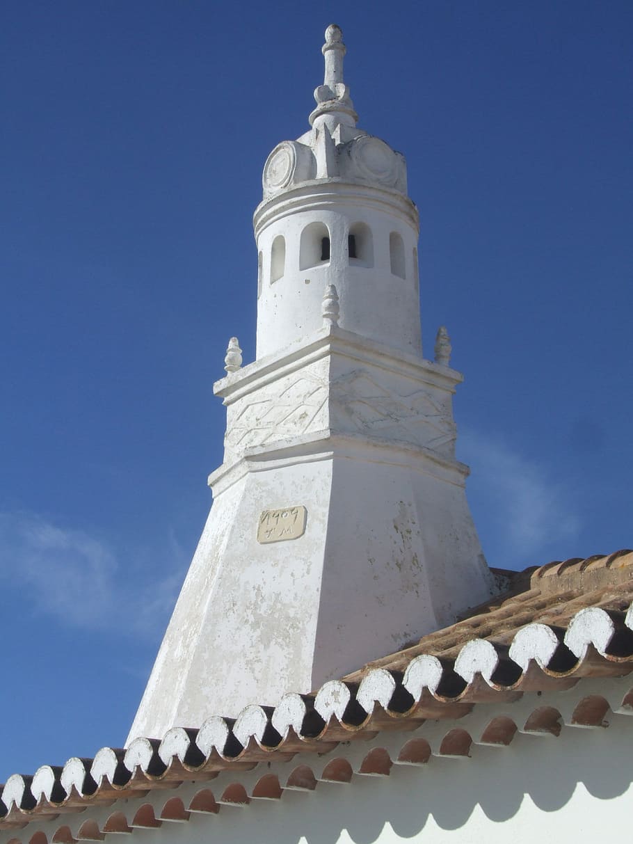 chaminé, algarve, típico, typical, chimney, portugal, roof, HD wallpaper