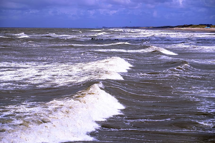 waves, sea, ocean, side, water, land, beach, motion, scenics - nature HD wallpaper