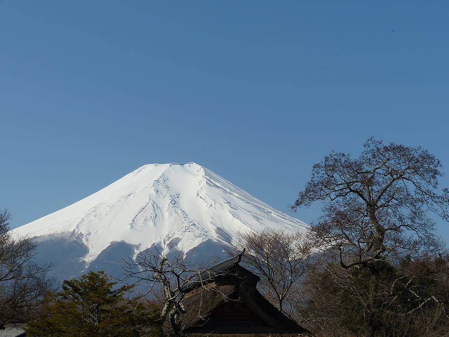 Mount Fuji, Japan at daytime, fuji mountain, landscape, asia, HD wallpaper