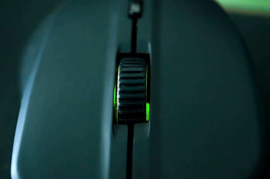mouse, bright, green, technology, indoors, green color, close-up HD wallpaper