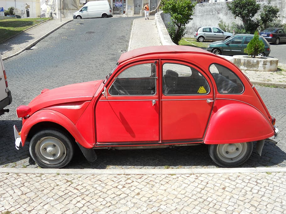 Citroen, Rossa, Auto, car, red, transportation, land vehicle HD wallpaper