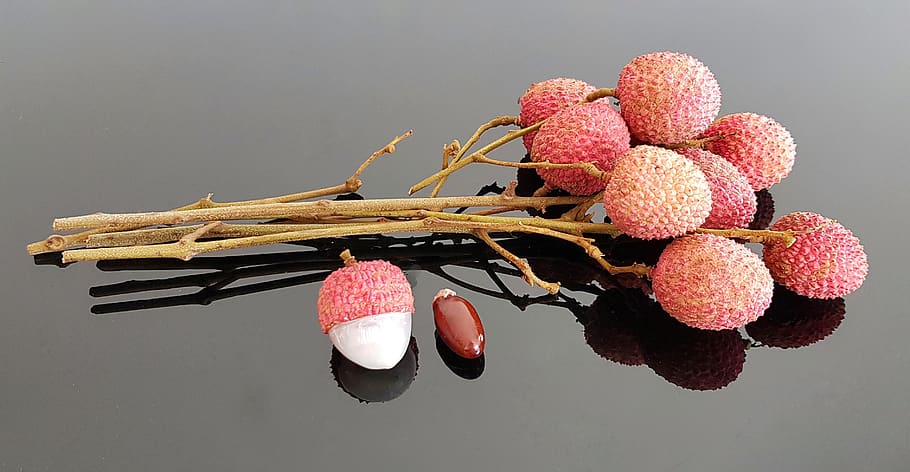 lychee, litchi nut, tree, soapberry family, healthy, white