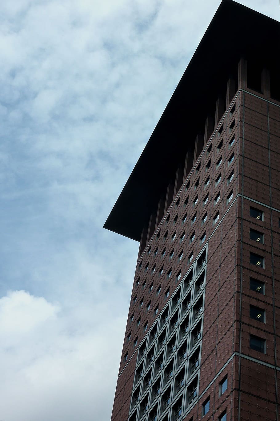 skyscraper, frankfurt, building, facade, architecture, glass, HD wallpaper