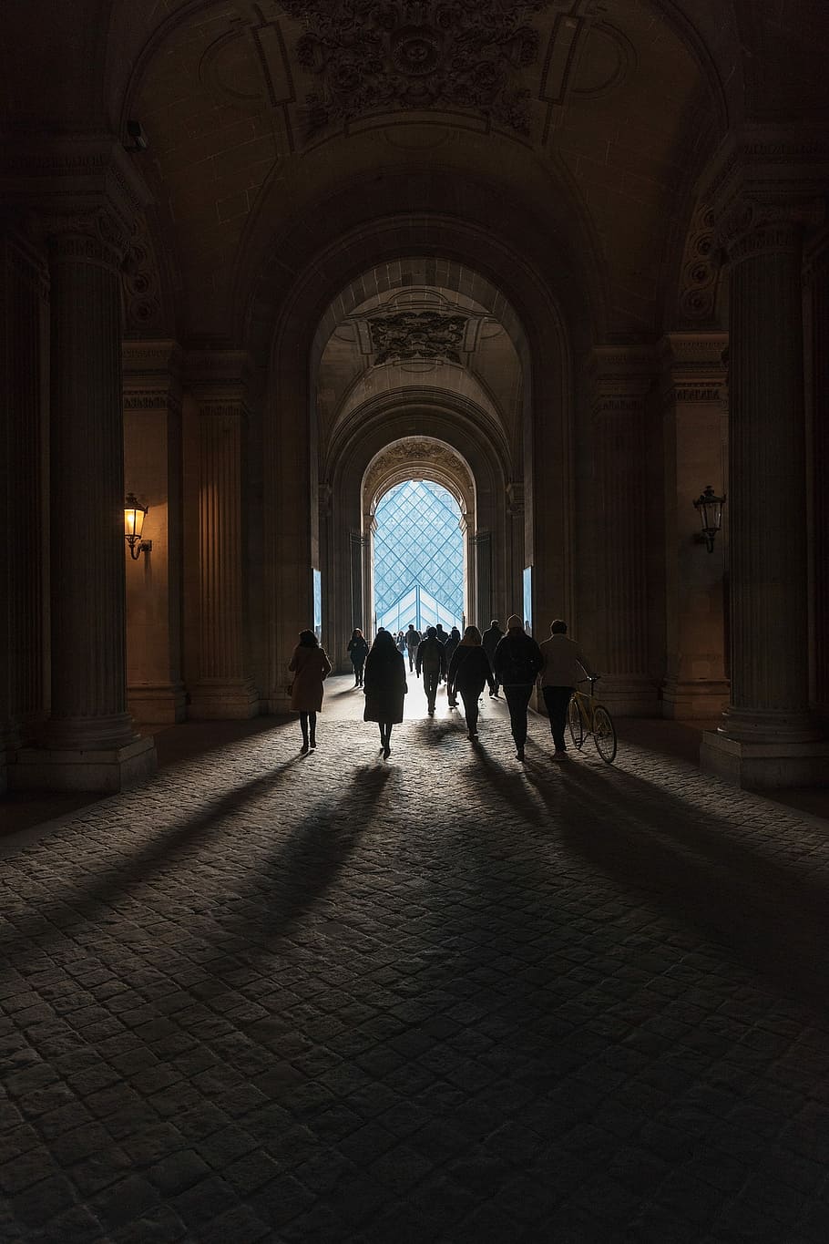 group of people walking outside, group of person walking outside cathedral HD wallpaper