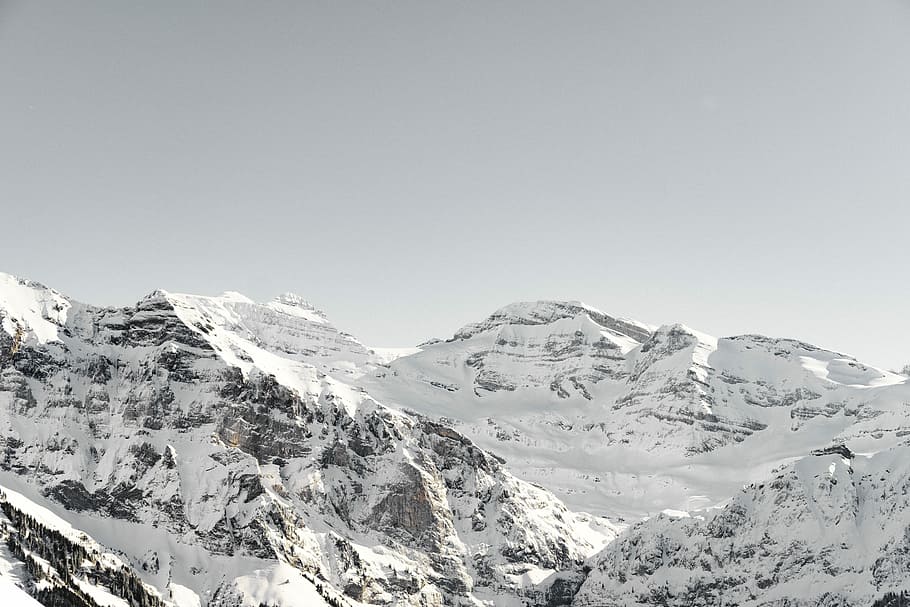 mountains with snow during daytime, landscape photography of mountain coated with white snow HD wallpaper
