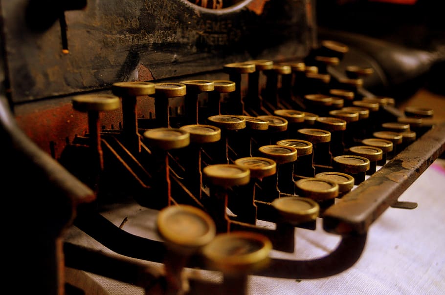 machine, rust, relic, corrosion, old, typewriter, indoors, antique HD wallpaper