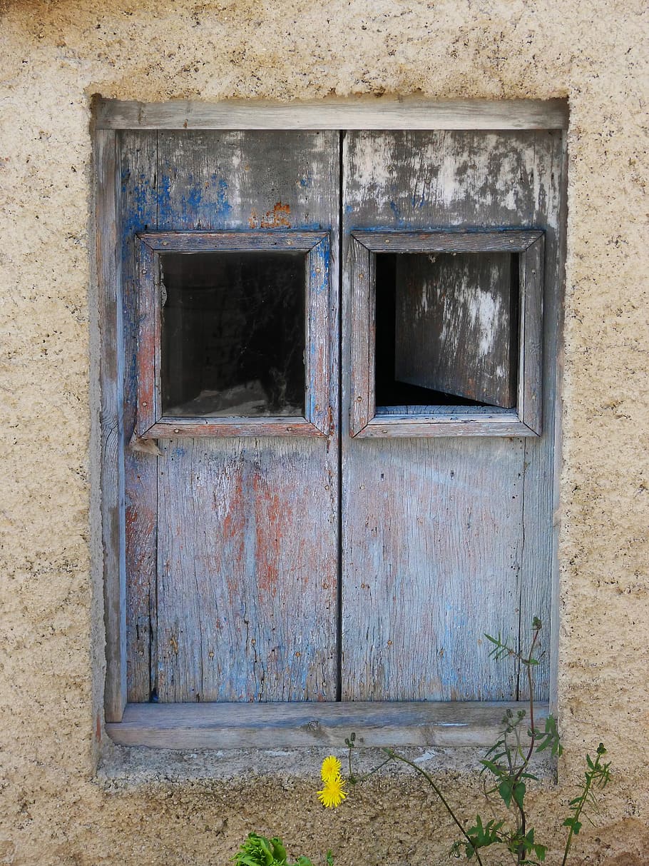 Little Window, Old, Abandoned, wood, door, architecture, no people HD wallpaper