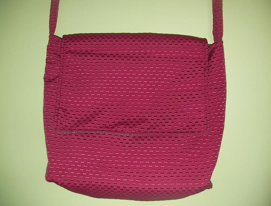 bag, handbag, red, fashion, purse, no people, indoors, pattern HD wallpaper