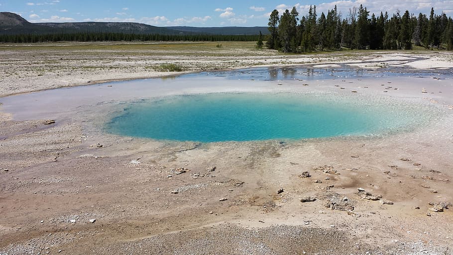 hot, spring, yellowstone, geyser, yellowstone National Park HD wallpaper