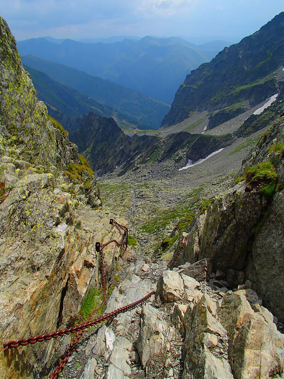 mountain, hiking, backpack, climbing, adventure, scenics - nature HD wallpaper