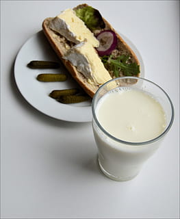 Bread, Milk, Breakfast, Sandwich, Cheese, healthy, fresh, drink HD wallpaper